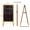 light brown small, variant on Double-sided A-frame chalkboard, wooden standing design with magnetic function. Ideal for coffee shop menu display, home decor and holiday gifts.