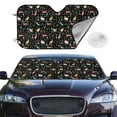 thumbnail image 2 of Balery Cute Rabbit And Flower Print Car Windshield Sun Shade,Windshield Sunshade for Car Pickup Truck SUV Accessories-Small, 2 of 7