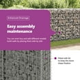 thumbnail image 4 of vidaXL Gabion Wall with Covers Fence Panels Outdoor Garden Galvanized Steel, 4 of 7