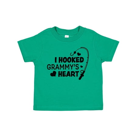 

Inktastic I Hooked Grammy s Heart with Fishing Rod Gift Toddler Boy or Toddler Girl T-Shirt