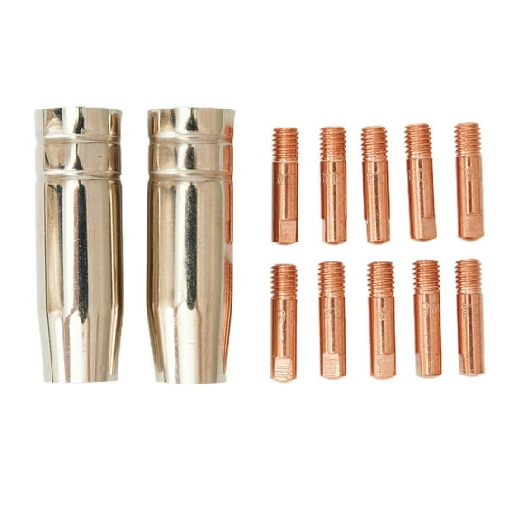 12pcs Consumables Shroud MB15 Welding Contact Tips 0.8mm MIG Welder Torch