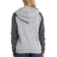 thumbnail image 3 of Doublju Women's Casual Lace Up Pullover Pocket Hoodie With Plus Size, 3 of 5