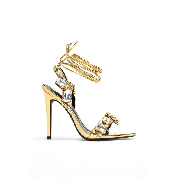 Tacones bellabarnetten con punta puntiaguda y strass