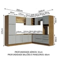 thumbnail image 4 of Cocina Integral Completa Modular Madesa Lux 526cm MG 01, 4 of 5