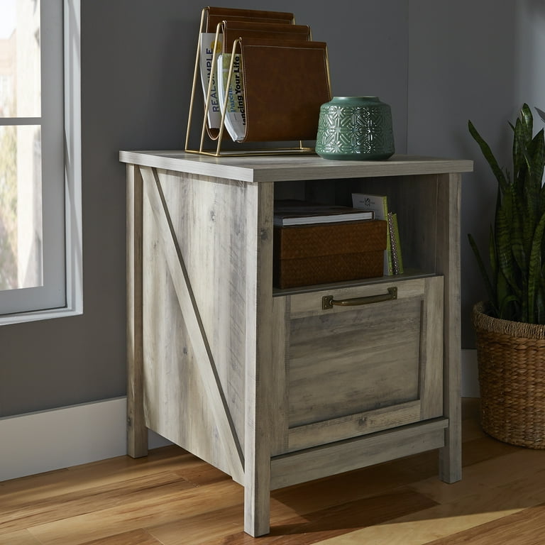 Better Homes Gardens Modern Farmhouse File Cabinet Rustic Gray