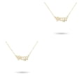 thumbnail image 2 of Sonducket Collar de amistad con letras en inglés, colgante de cadena de joyería Ins para amante, amigo, Festival, regalos de cumpleaños, oro Virgo Virgo oro 2piezas Sonducket CBP216231, 2 of 6