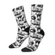 thumbnail image 1 of Balery Black White Halloween Calcetas Largas con Estampado para Hombre y Mujer – Suaves y Transpirables, Talla Única (US 5-11), 1 of 6