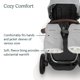 thumbnail image 3 of Silla de paseo Handmuffs UPPAbaby Cozy Luxe Lyla (nailon ónix), 3 of 6