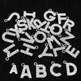 thumbnail image 5 of U8MO 20 Silver Alloy Rhinestone Alphabet Letter "A-Z" Charms Pendant Jewelry Making-V, 5 of 9