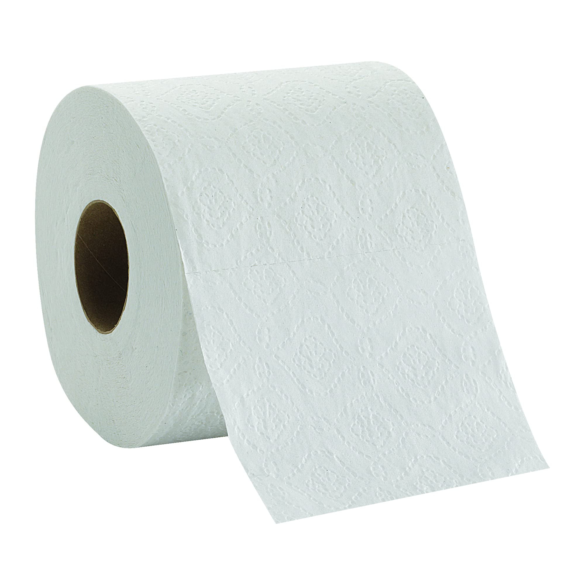 Pacific Blue Basic 1-Ply Septic Safe Bath Tissue, 80 Rolls, 550 Sheets Each, Rapid Dispersing Embossed Toilet Paper, White