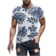 thumbnail image 2 of Qertyioot T-shirt à Manches Courtes Imprimé pour Hommes, Col Rond, Mode Décontractée, Manches Courtes, Économies d'Été, 2 of 5