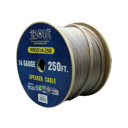 Absolute USA PROS14250 14 Gauge Speaker Wire (Best Gauge Speaker Wire For Subwoofer)