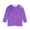 Purple A, variant on Asxite Toddler Print Tops Sequin 3/4 Sleeve Crew Neck T Shirt Fall Casual School Uniform