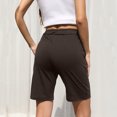 thumbnail image 7 of Edvintorg Shorts Women Solid Leisure High Waist Beach Shorts With Drawstrings Summer Clearance Casual Loose Knee-Length Bottoms Black Sports Shorts Streetwear, 7 of 7