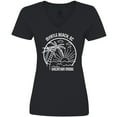 thumbnail image 3 of Inktastic Summer Vacation Mode Myrtle Beach South Carolina Women's V-Neck T-Shirt, 3 of 5