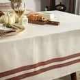 thumbnail image 3 of Folkulture Tablecloth Rectangle 60x72 inches Long, 100% Cotton Outdoor Tablecloth, Rustic Table Cloth or Table Cover for Table Decorations, Boho Tablecloth, Rust Farmhouse Table Décor, 3 of 8