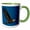 Green/White, variant on 3drose, Nooksack River, Washington State,usa. Bald Eagle in Flight., 11oz Magic Transforming Mug
