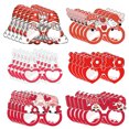 thumbnail image 2 of Party Decor Clearance! 30Pcs Valentine's Day Theme Party Supplies Paper Glasses Photo Props Party Weird Decorations Valentines Day Decorations 30Pcs Decoration, 2 of 8