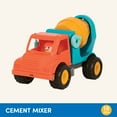 thumbnail image 6 of Battat Cement Mixer Toy Truck with Figurine, Toddler and Preschool Toys, 6 of 8