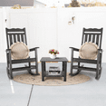 thumbnail image 2 of Outdoor Patio Rocking Chair, Gray Garden Porch Rocker, Weather Resistant Finish, 2 of 7