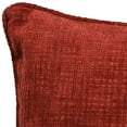 thumbnail image 2 of Jordan Manufacturing 18" x 18" Hatched Chili Solid Square Decorative Throw Pillow with Welt, 2 of 5