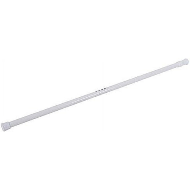 Tringle à Rideau Rétractable à Ressort Blanc - Solution Sans Perçage pour Garde-Robe et Fenêtre, 180CharsMax
