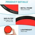 thumbnail image 3 of Uxcell 2" Lens Filter Full Red Camera Filter for Camera Photography Lens, 3 of 6