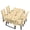 Rooster Chicken Duck Floral, variant on TSOVTHRID Rooster Chicken Duck Floral Print 5 Pcs Table Cloth with Chair Covers Set Easy-Clean Elastic Rectangle Tablecloth with Seat Slipcover Set for Home Restaurant Hotel Decor