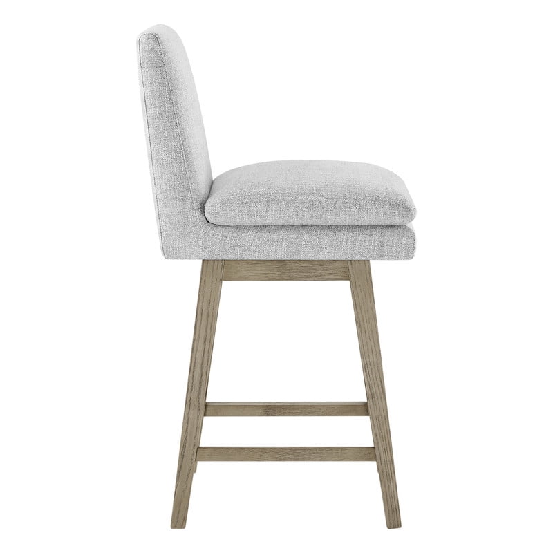 Spruce & Spring Swivel Upholstered Counter Stool Indoor Fabric Stool