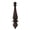 Chocolate, variant on Vickerman 14" Orchid Matte Finial Drop Christmas Ornament UV Treated with Drilled and Wired Cap, 2 per bag