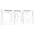 thumbnail image 3 of 3-Piece Transparent Acrylic Woodworking Joinery Inlay Template Set, 6x6 Inches, 3 of 6
