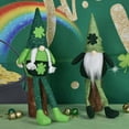 thumbnail image 4 of Patricks Day Decor Handmade Patricks Day Gnome Plush Tomtes with Clovers Long Leg Irish Festival Faceless Doll Decor, 4 of 5