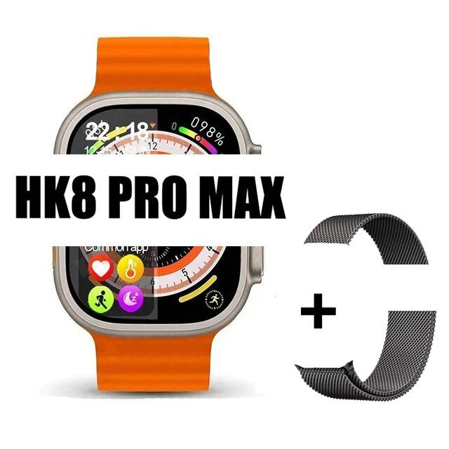 HK8 Pro Max-reloj inteligente Ultra AMOLED para hombre, pulsera con pantalla de 49mm, Serie 8 brújula, NFC, asistente de voz, deportivo, Original, 2023
