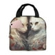 thumbnail image 1 of Disketp Flower Cat Couple for Insulated Lunch Bag for Women and Men, Perfect for Work, Hiking, Picnic, 1 of 8