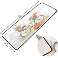 thumbnail image 2 of Dreamtimes Autumn Pumpkin Bicycle Hallway Runner Rug 2'x6' Kitchen Rug with Rubber Backing Fall Non Slip Entryway Rug Runner Washable Soft Area Rug for Hallway Bedroom Kitchen Decor, 2 of 6