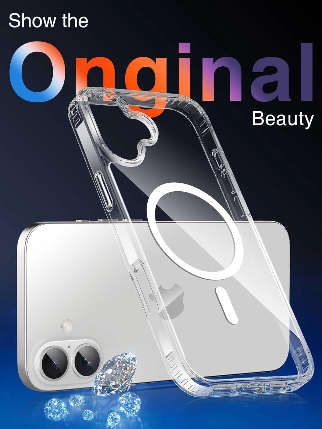 Magnetic Phone Wallet Stand Compatible for iPhone 17/16/15/14/13/12 Series, Magnetic Wallet Card Holder with Detachable Phone Case for iPhone 16 Plus, 1 Set