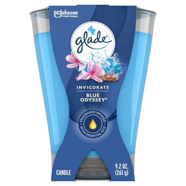 Glade Large Jar Candle Air Freshener, Blue Odyssey, 9.2 oz Walmart