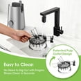 thumbnail image 3 of SMALLHOO Juicer Machines, 5.3" Wide Feed Chute Cold Press Juicer for Whole Vegetables & Fruits, High Juice Yield, BPA Free (Slivery), 3 of 7
