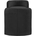 thumbnail image 3 of Meridian Furniture Peyton Black Boucle Fabric Bench, 3 of 5