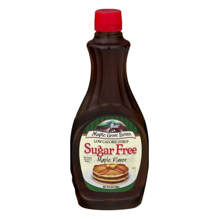 (3 Pack) Maple Grove Farms Syrup Maple Sugar Free, 24.0 FL