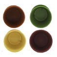 thumbnail image 2 of Napco Red, Green, Orange, and Yellow 5 Inch Terra Cotta Flower Pot Planter Set of 4, 2 of 3
