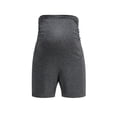 thumbnail image 4 of YHAJDS Women's Workout Yoga Shorts Solid Color Adjustable Button Side Pockets High Elastic Over the Belly Short Bottoms for Women Spring Summer Outdoor, 4 of 8