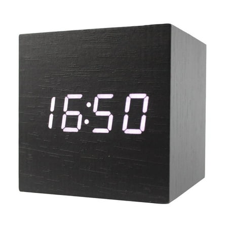 Dianoo Cube Led Alarm Clock Time Temperature Date Sound Control Dianoo Cube Led Alarm Clock Time