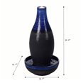thumbnail image 4 of Hi-Line Gifts LED Lighted Ceramic Outdoor Garden Water Fountain - 30" - Blue, 4 of 4