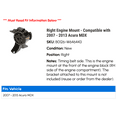 thumbnail image 2 of Right Engine Mount - Compatible with 2007 - 2013 Acura MDX 2008 2009 2010 2011 2012, 2 of 2