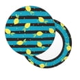 thumbnail image 2 of Balery Lemon Velvet Round Bar Chair Cushion Cover Adjustable, Protects From Scratches And Stains, Soft & Washable Ideal For Wooden And Metal Stools - 13 Inch, 2 of 7