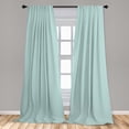thumbnail image 5 of Ambesonne Circle Curtains, Eastern Ocean Inspired, Pair of 28"x84", Sky Blue White, 5 of 5