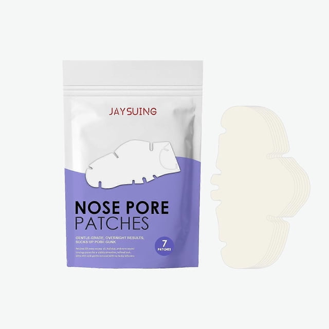 1-6pcs JAYSUING 7PCS Nose Pore Cleansing Strips Deep Clean Blackhead Removal for Pimples, Oil &