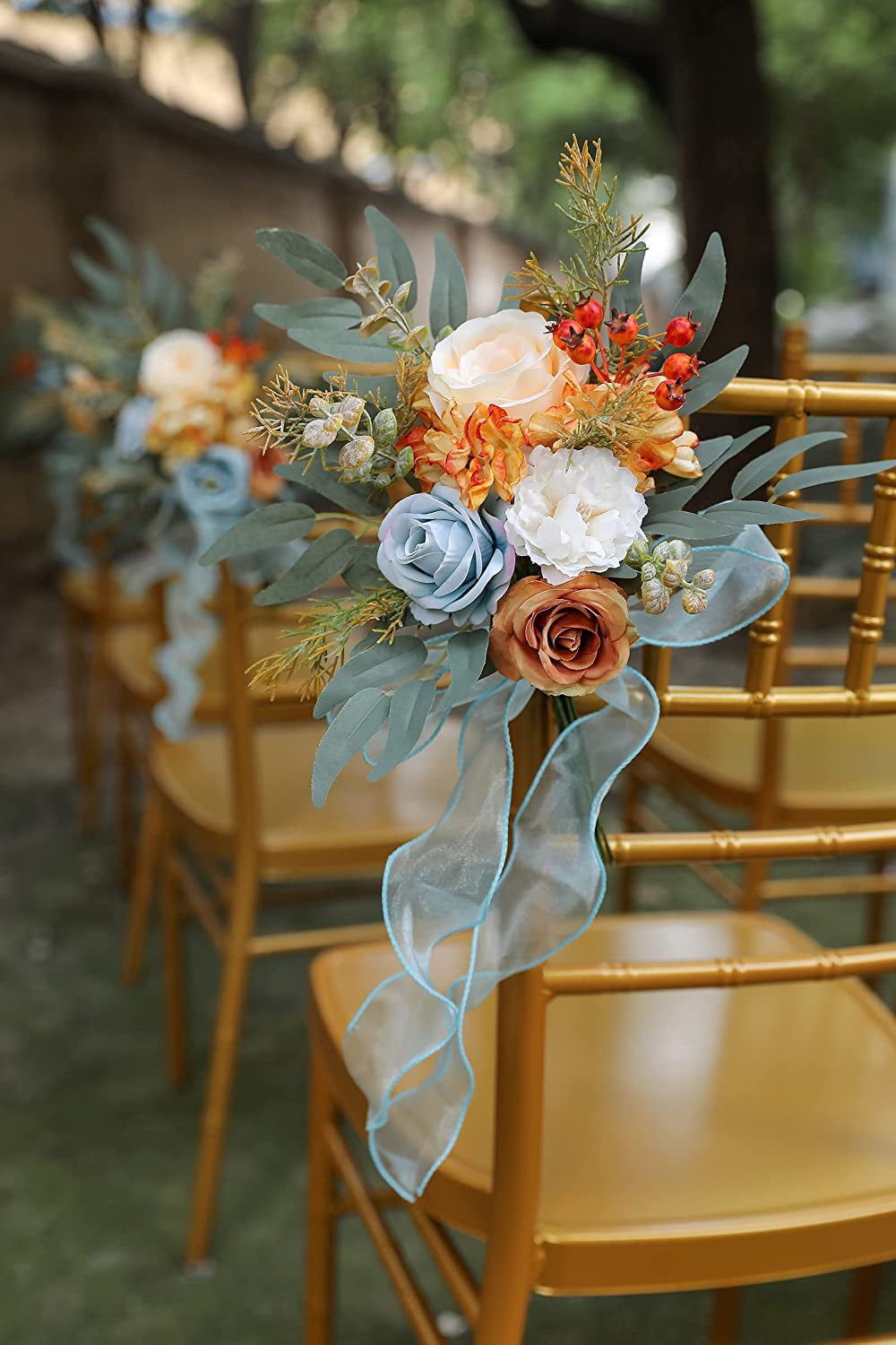 Artificial Flowers Combo Box Set Silk Flowers Fake Rose for DIY Floral Arrangements Wedding Bouquets Centerpieces Baby Shower Party Home Decorations（Nude Color）