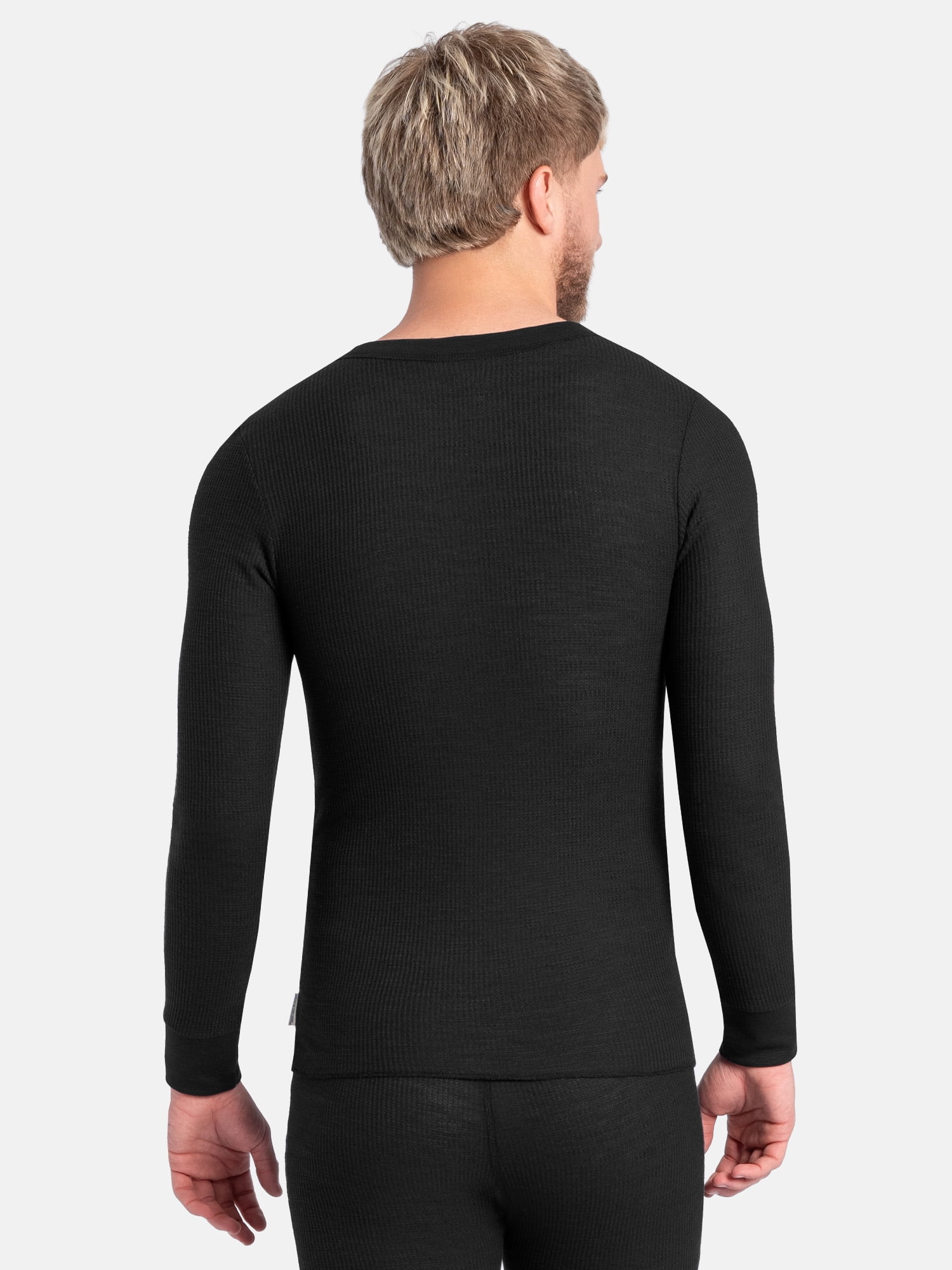 Fruit of the Loom Men's Slub Waffle Thermal Underwear Crew Top, Sizes S-5XL